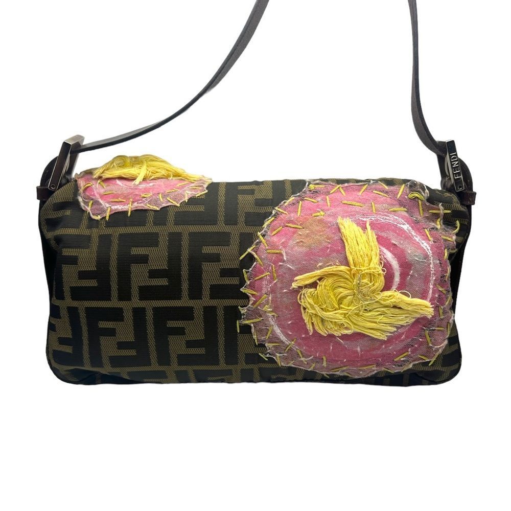 Fendi Zucca Floral Baguette - Picture 7 of 11